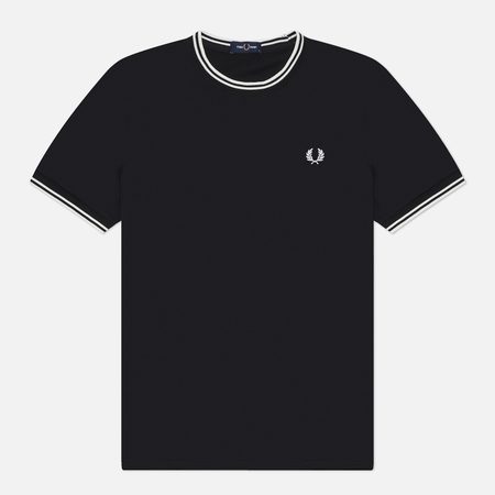 Мужская футболка Fred Perry Twin Tipped, цвет чёрный
