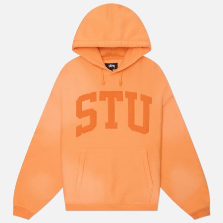 Мужская толстовка Stussy Stu Relaxed Hoodie, цвет оранжевый