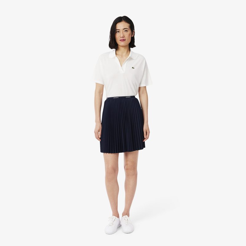 Короткая плиссированная юбка Lacoste