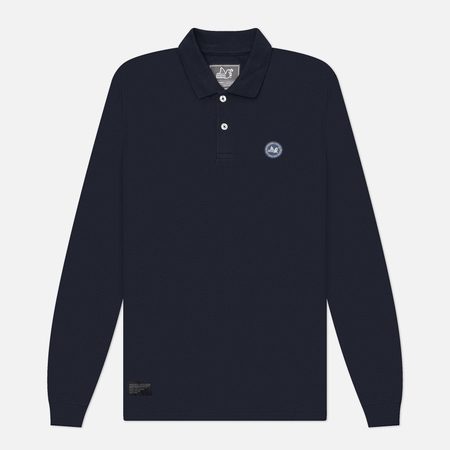 Мужской лонгслив Peaceful Hooligan Lex Polo, цвет синий
