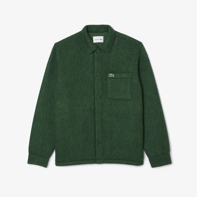 Мужская утепленная рубашка Lacoste оверсайз 4