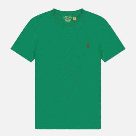 Мужская футболка Polo Ralph Lauren Classic Crew Neck 26/1 Jersey, цвет зелёный