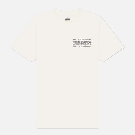 Мужская футболка OBEY Design Services, цвет белый