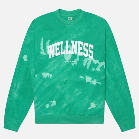 Женская толстовка Sporty & Rich Wellness Ivy Crewneck, цвет зелёный