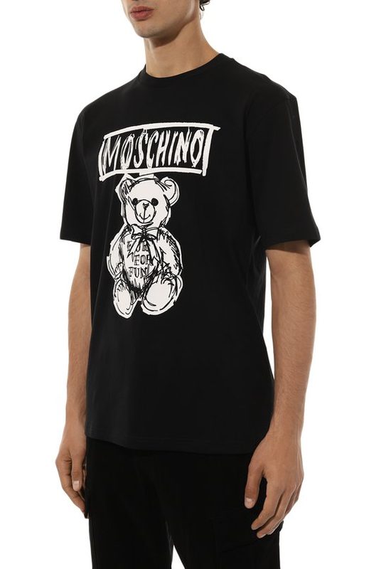 Хлопковая футболка Moschino 3