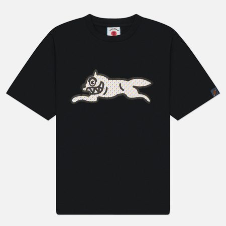 Мужская футболка ICECREAM Polka Dot Running Dog, цвет чёрный