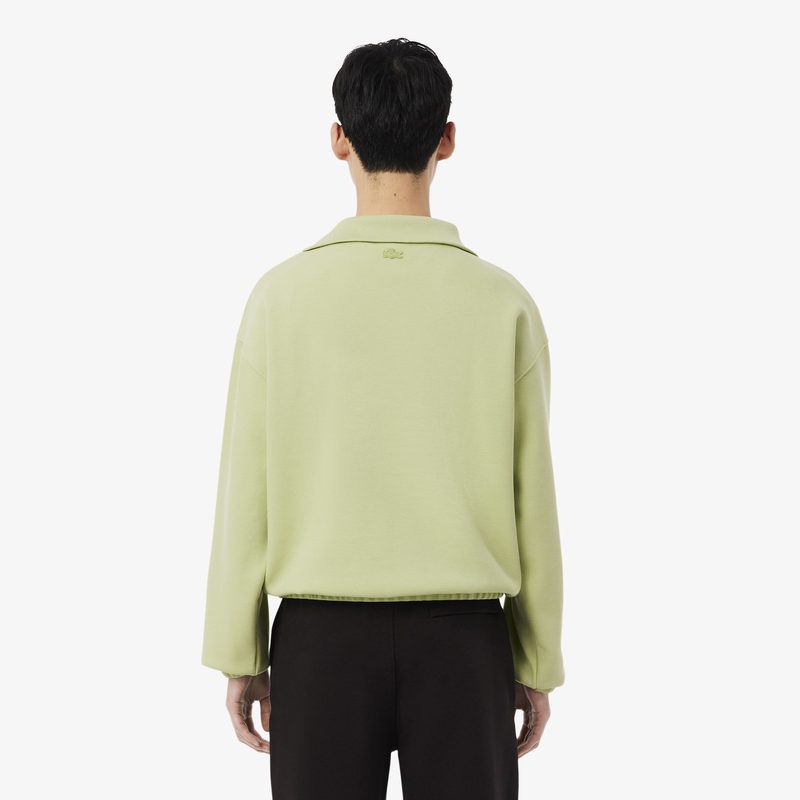 Мужская хлопковая толстовка Lacoste с высоким воротом и застежкой-молнией 2