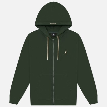 Мужская толстовка Kangol Classic Logo Zip-Up, цвет зелёный