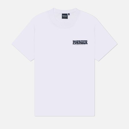 Мужская футболка Barbour Frome Relaxed Graphic, цвет белый