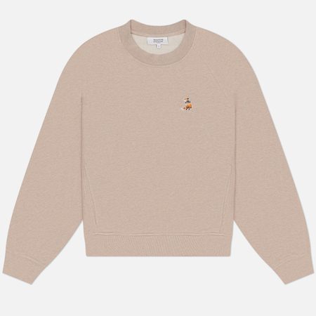 Женская толстовка Maison Kitsune Dreaming Fox Open Pocket, цвет бежевый