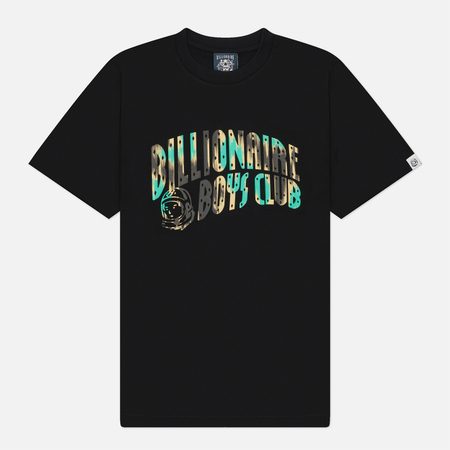 Мужская футболка Billionaire Boys Club Leopard Camo Arch Logo, цвет чёрный