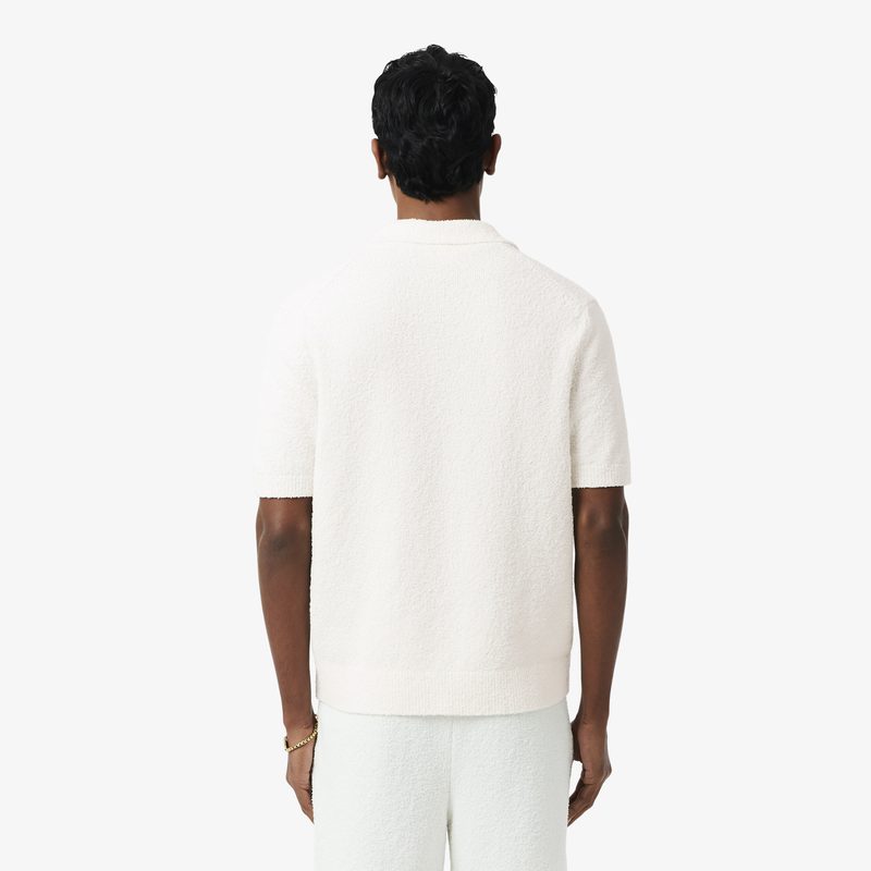 Мужское вязанное поло Lacoste классического кроя 2