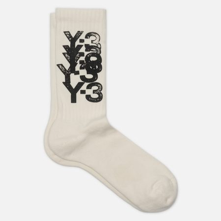 Носки Y-3 Graphic Crew, цвет белый