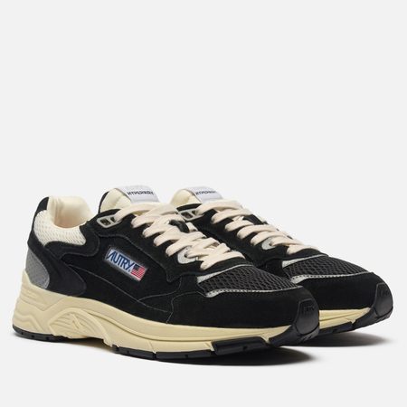 Мужские кроссовки Autry Hyperway Low Suede/Mesh, цвет чёрный
