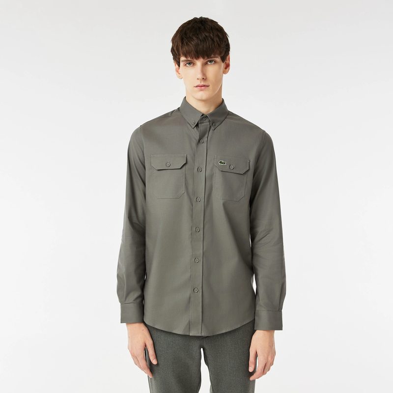 Мужская рубашка Lacoste приталенного кроя Button Collar 4