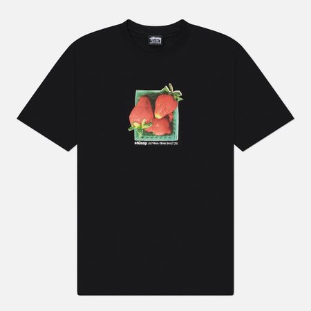 Мужская футболка Stussy Berries, цвет чёрный