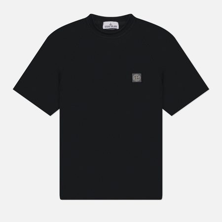 Мужская футболка Stone Island Regular Compass Patch, цвет чёрный