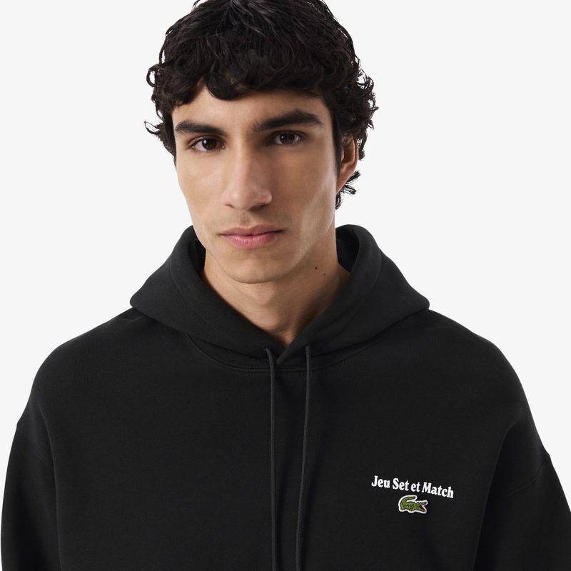 Мужская флисовая толстовка-худи Lacoste свободного кроя 3