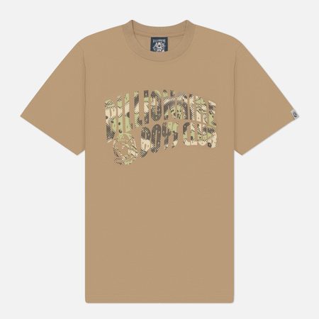Мужская футболка Billionaire Boys Club Overlay Camo Fill Arch Logo, цвет коричневый
