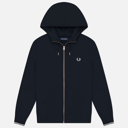 Мужская толстовка Fred Perry Zip Through Hoodie, цвет синий