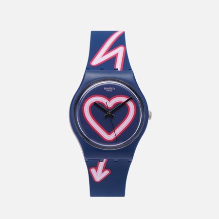 Наручные часы Swatch Flash Of Love, цвет синий