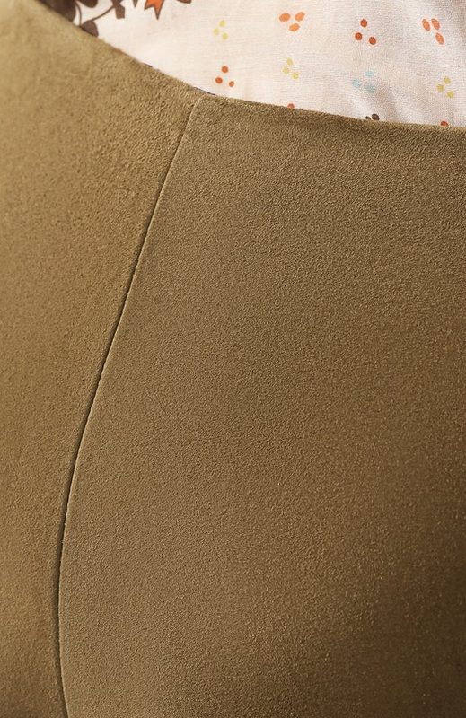 Замшевые брюки-скинни Ralph Lauren 5