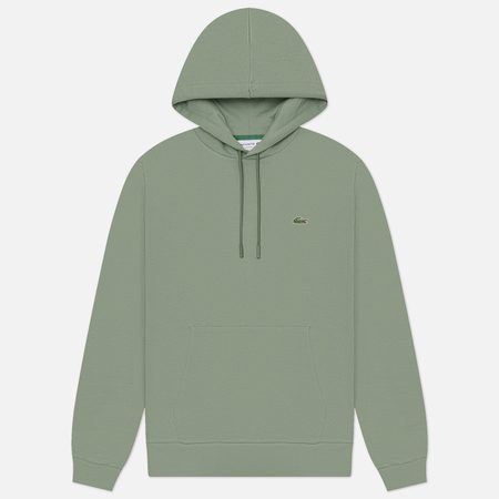 Мужская толстовка Lacoste Organic Cotton Hoodie Classic Fit, цвет зелёный