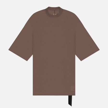 Мужская футболка Rick Owens DRKSHDW Temple Tommy Cotton Gauze Jersey, цвет коричневый