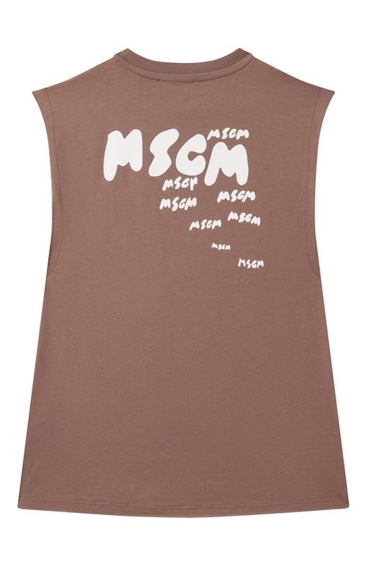 Хлопковая майка MSGM kids 2