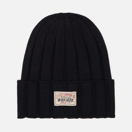 Шапка Stussy Workwear Cuff, цвет чёрный
