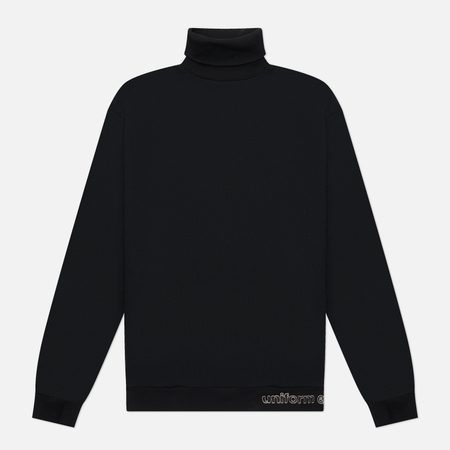 Мужской лонгслив uniform experiment Waffle Highneck, цвет чёрный