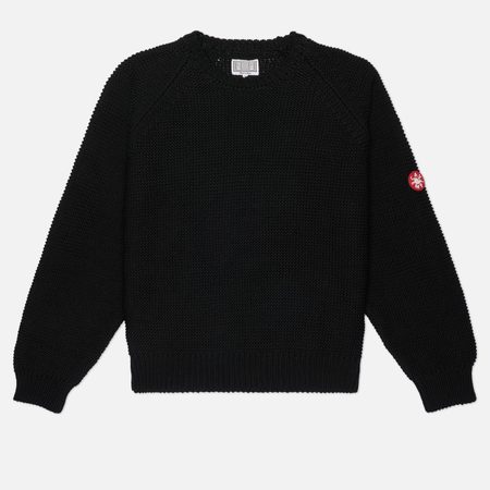 Мужской свитер CAV EMPT Raglan Sleeve Cotton Knit, цвет чёрный