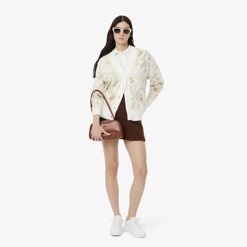Женский кардиган Lacoste с цветочной вышивкой 4