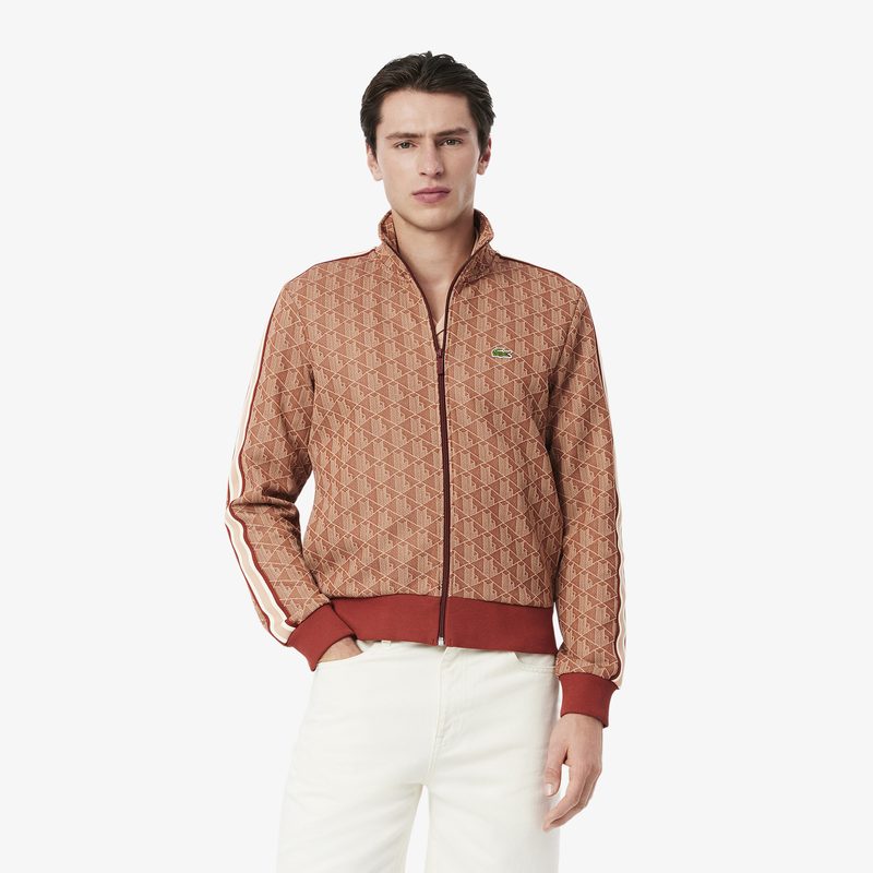 Мужская жаккардовая толстовка Lacoste PARIS с монограммой