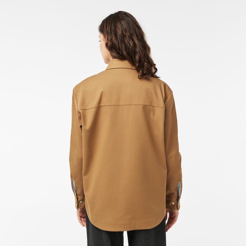Женская рубашка Lacoste из смеси хлопка 2