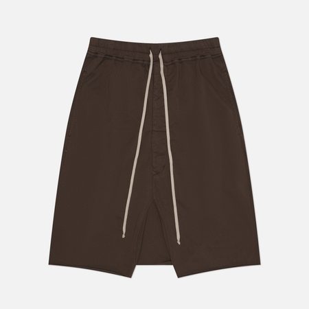 Мужские шорты Rick Owens DRKSHDW Temple Drawstring Pods, цвет коричневый