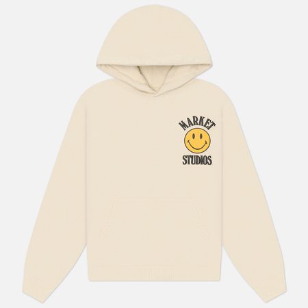 Мужская толстовка MARKET x Smiley Upside Down Lockup Hoodie, цвет бежевый