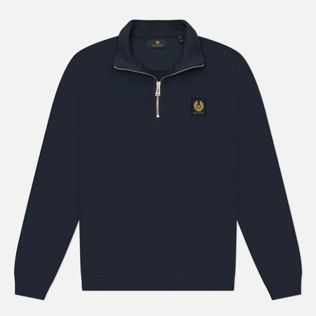 Мужская толстовка Belstaff Quarter Zip, цвет синий