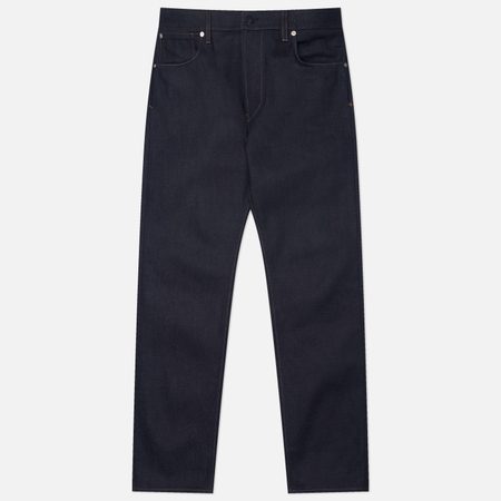 Мужские джинсы Stone Island Selvedge Indigo Denim-Raw Regular 13 Oz, цвет синий