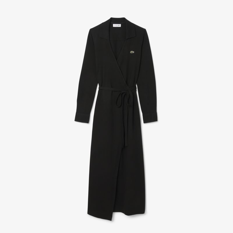 Эластичное хлопковое платье Lacoste 4