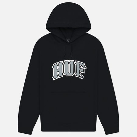 Мужская толстовка HUF Classic Arch Pull Over Hoodie, цвет чёрный
