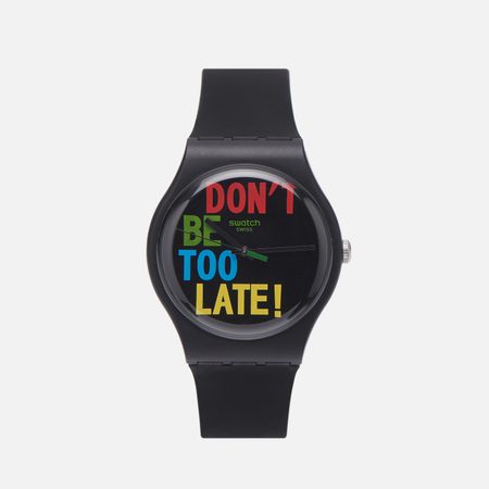 Наручные часы Swatch Timefortime, цвет чёрный
