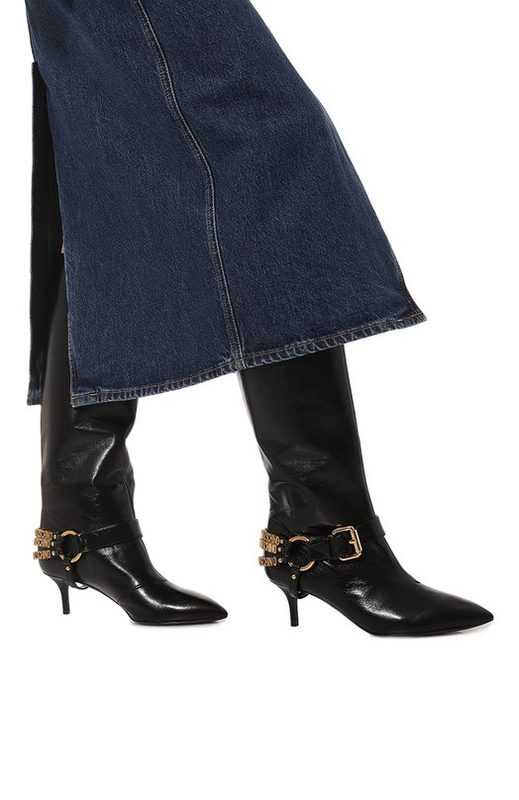 Кожаные сапоги Moschino 3