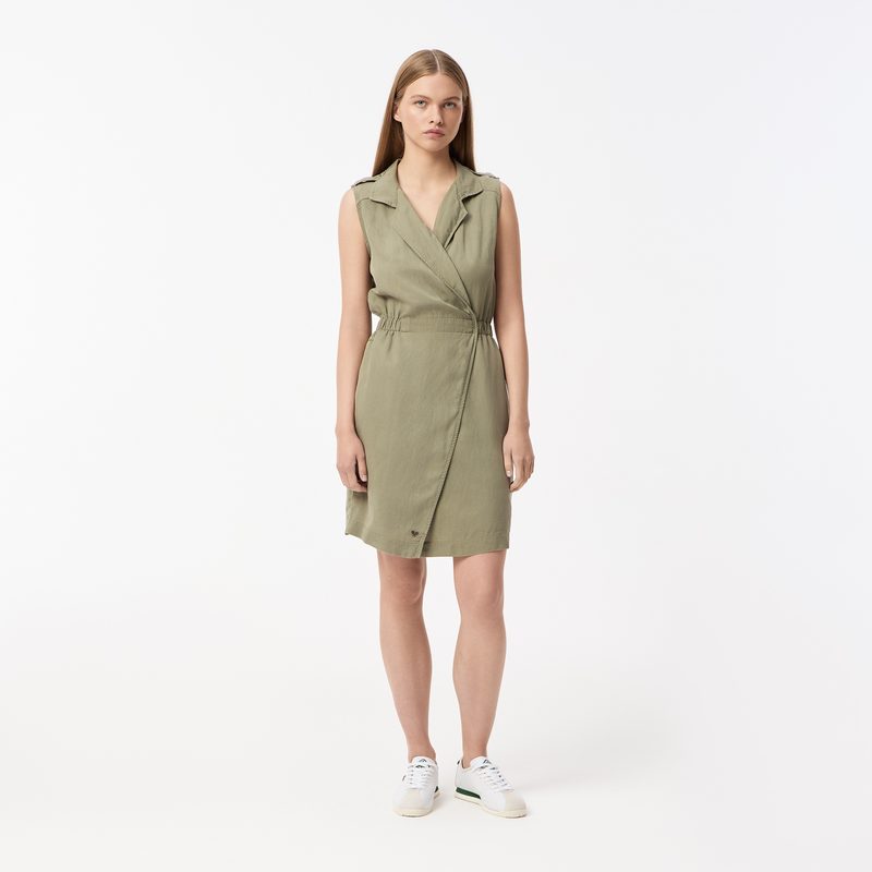 Женское платье Lacoste из смеси льна 5