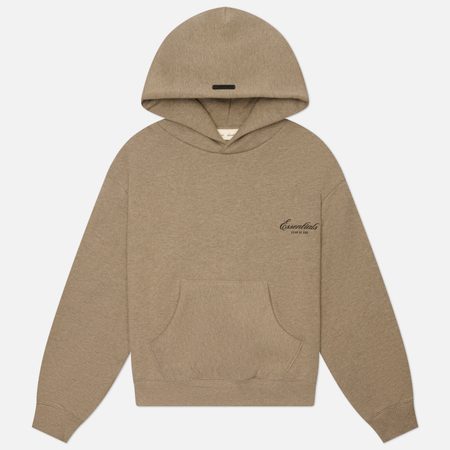 Женская толстовка Fear of God ESSENTIALS Classic Hoodie, цвет бежевый