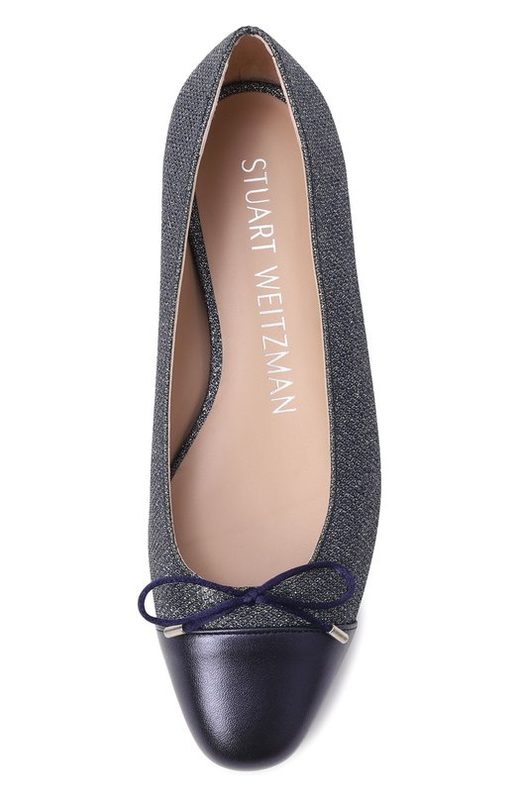 Текстильные балетки Sleek Bow Stuart Weitzman 4