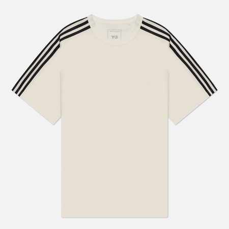 Мужская футболка Y-3 Wire 3-Stripes, цвет белый