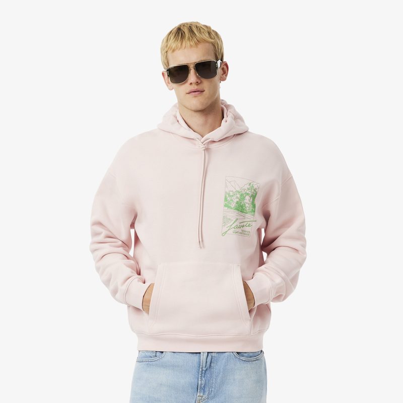 Мужской хлопковый свитшот Lacoste свободного кроя