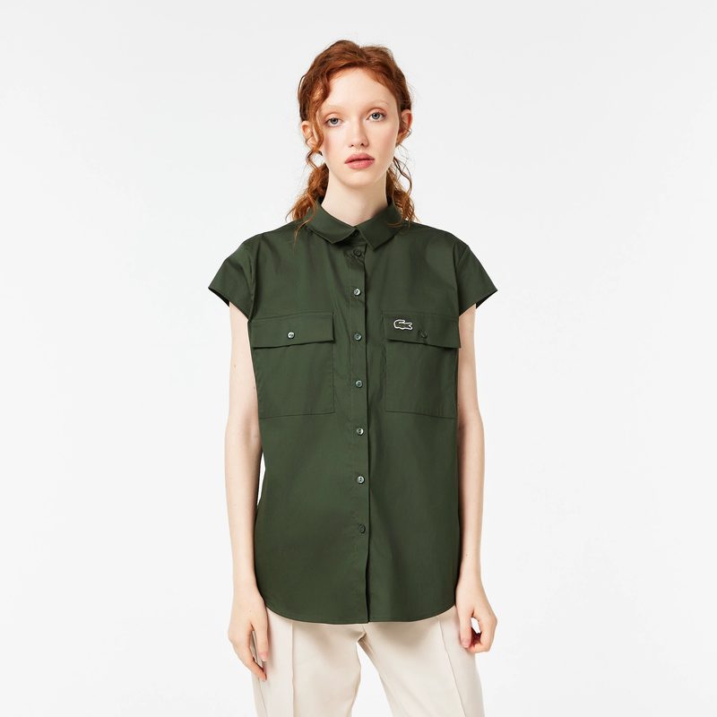 Женская блузка Lacoste свободного кроя 4