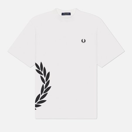 Мужская футболка Fred Perry Textured Laurel Wreath, цвет белый